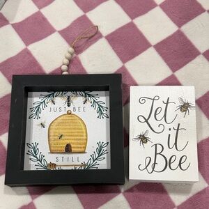 Bee-Themed Wall Decor Set